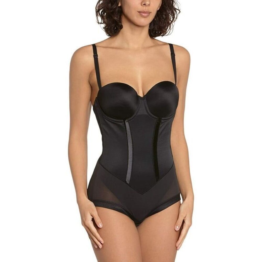 Maidenform Tummy Control Shapewear Bodysuit Convertible Built-in Underwire Bra B